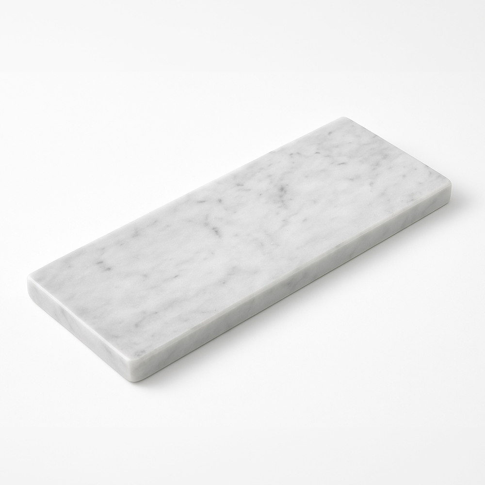 Carrara Rectangle Medium Marble Tray