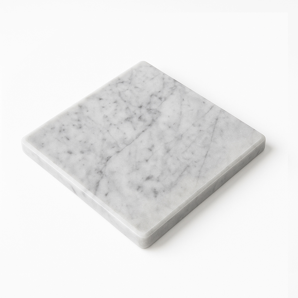 Carrara Square Marble Tray