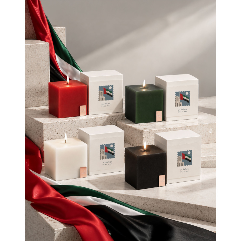 UAE flag candle 2026