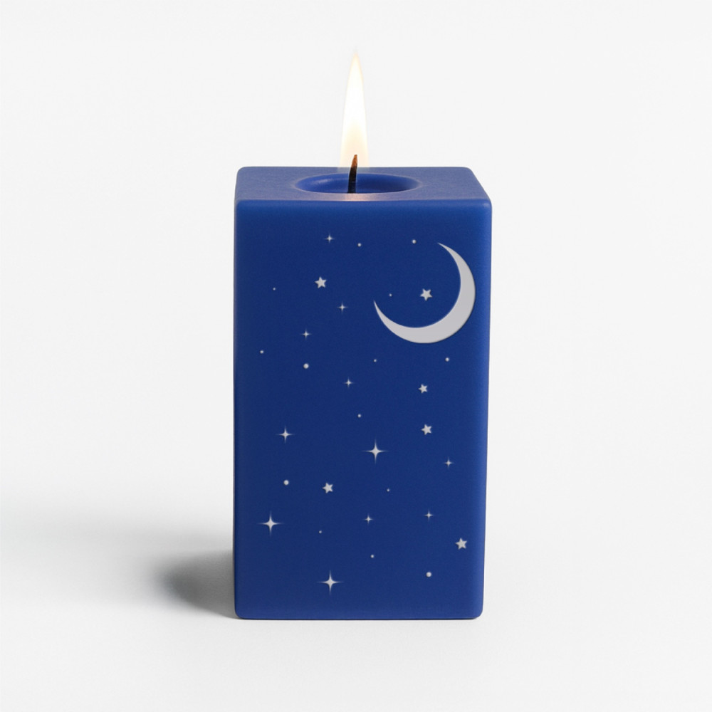 Qamar Large Pillar Candle