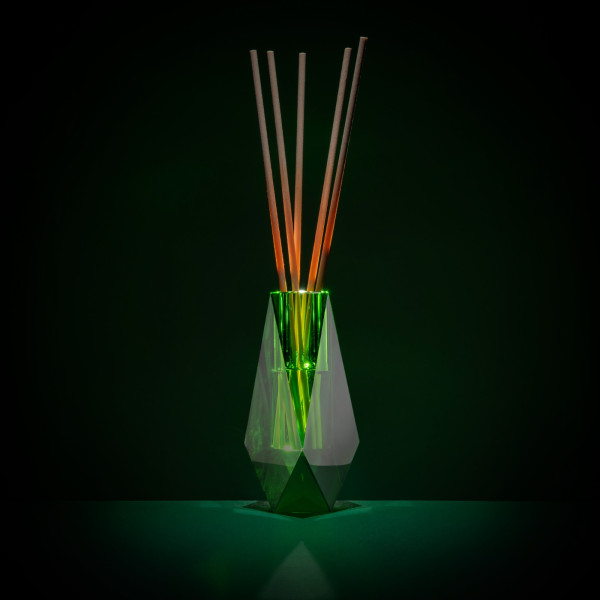 >Green Crystal  Vase Medium Diffuser
